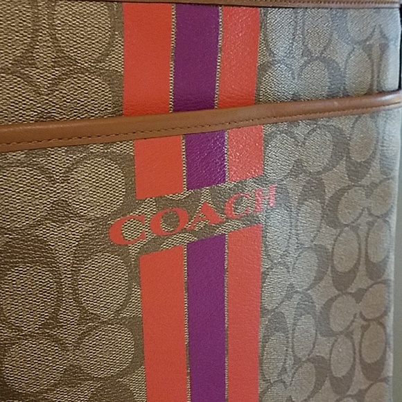 Varsity Stripe Coach Purse - Picture 5 of 7